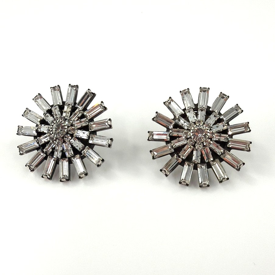 Dannijo Women's Silver Crystal Garbo Earrings One Size — image 3 of 7